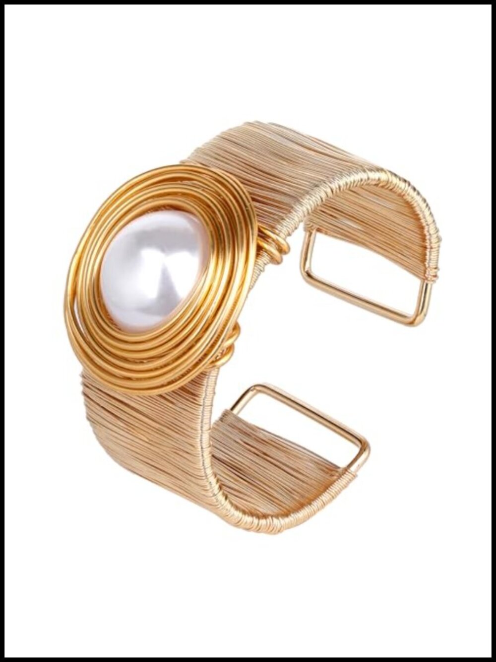 Chunky Hammered Cuff Bracelet Gold Finish Adjustable Bohemian Women Statement